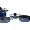 Berger Topfset Aluminium Stapelbar Blau 8-tlg.