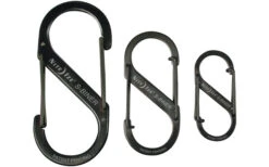 Nite Ize S-Biner Edelstahl Doppelkarabiner Schwarz -Camping Im Freien 120640 829767
