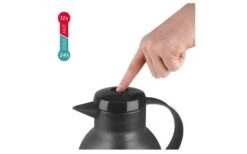 Emsa Isolierkanne Samba 1 Liter Himbeere Transluzent -Camping Im Freien 460439 3304359