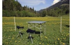Basic Nature Travelchair Rolltisch Klein 70 X 70 Cm -Camping Im Freien 504137 3331743