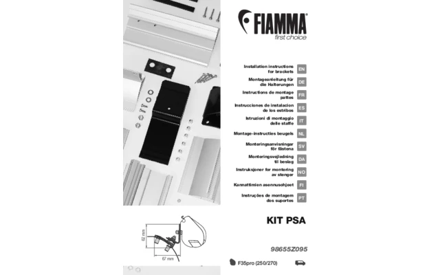 Fiamma Kit PSA Markisenadapter Für Fiamma F35 3 Fiamma Kit PSA Markisenadapter Für Fiamma F35