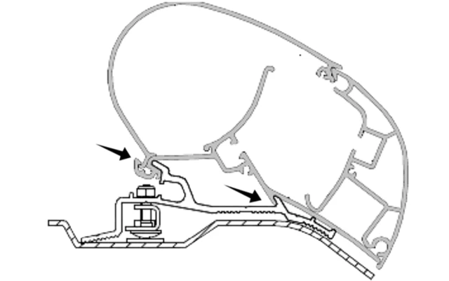 Dometic PR2000 Adapterkit Ducato / Boxer / Jumper 3 Dometic PR2000 Adapterkit Ducato / Boxer / Jumper