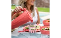 Koziol Club Pitcher Superglas Kanne Mit Deckel 1,5 Liter Nature Coral -Camping Im Freien 692201 4744868