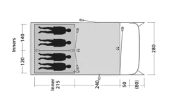 Outwell Greenwood 4 Tunnelzelt -Camping Im Freien 748523 5009078