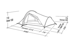 Robens Challenger 3XE Tunnelzelt Grün -Camping Im Freien 771890 5131130