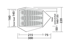 Robens Challenger 3XE Tunnelzelt Grün -Camping Im Freien 771893 5131136