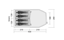 Easy Camp Huntsville 400 Tunnelzelt Für 4 Personen -Camping Im Freien 782846 5185703