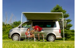 Fiamma F35 Pro 180 Dachmarkise Gehäusefarbe Deep Black Tuchfarbe Royal Grey 180 Cm -Camping Im Freien 808382 5278139