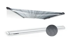 Dometic PerfectRoof PR 2000 Markise Tuchfarbe Horizon Grey Gehäusefarbe Weiß 2,6 M -Camping Im Freien 823493 5319020